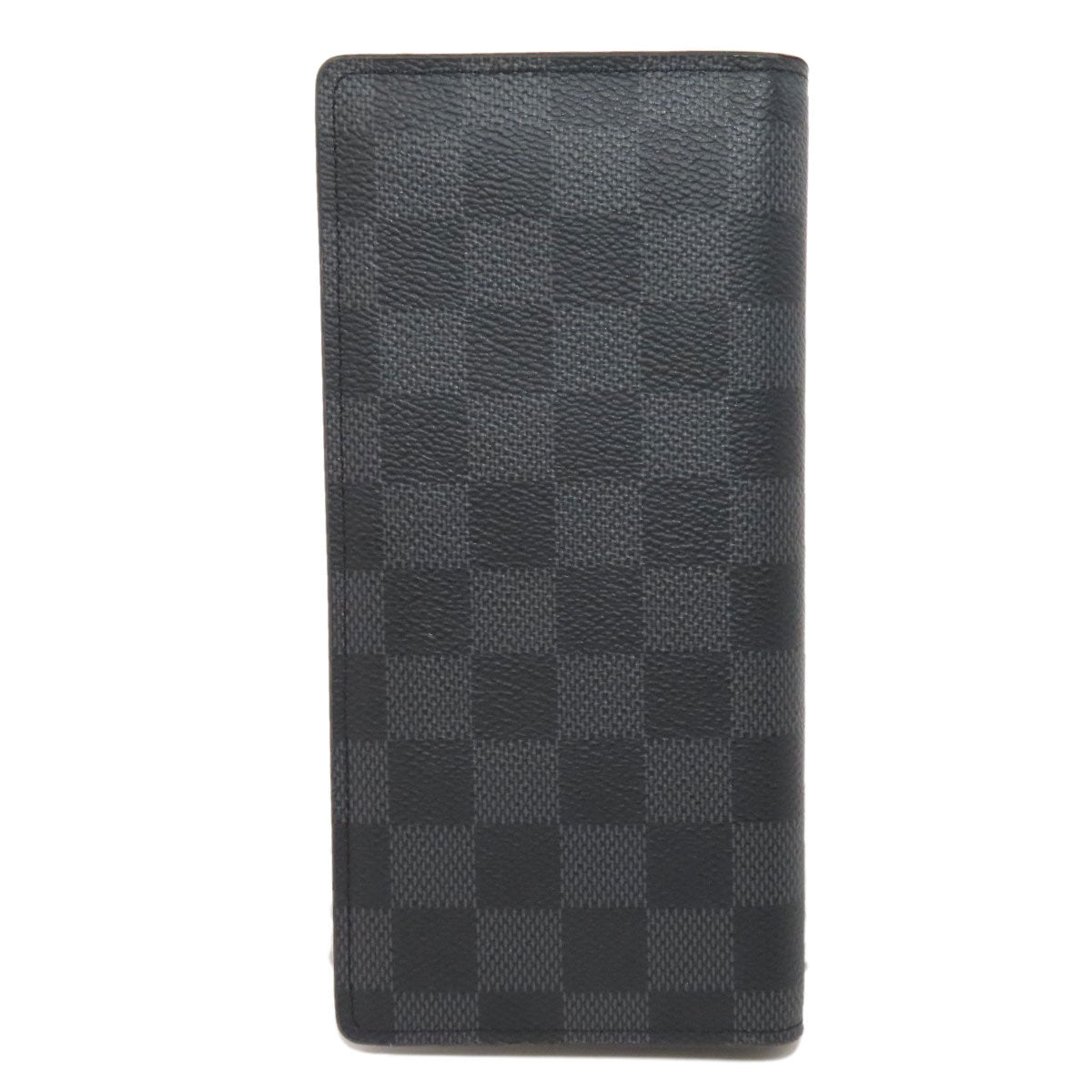 LOUIS VUITTON Long Wallet Purse N62665 Damier canvas gray Portefeuille Blaza mens Used Authentic