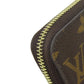 LOUIS VUITTON Long Wallet Purse M41894 Monogram canvas Brown Zippy wallet Women Used Authentic