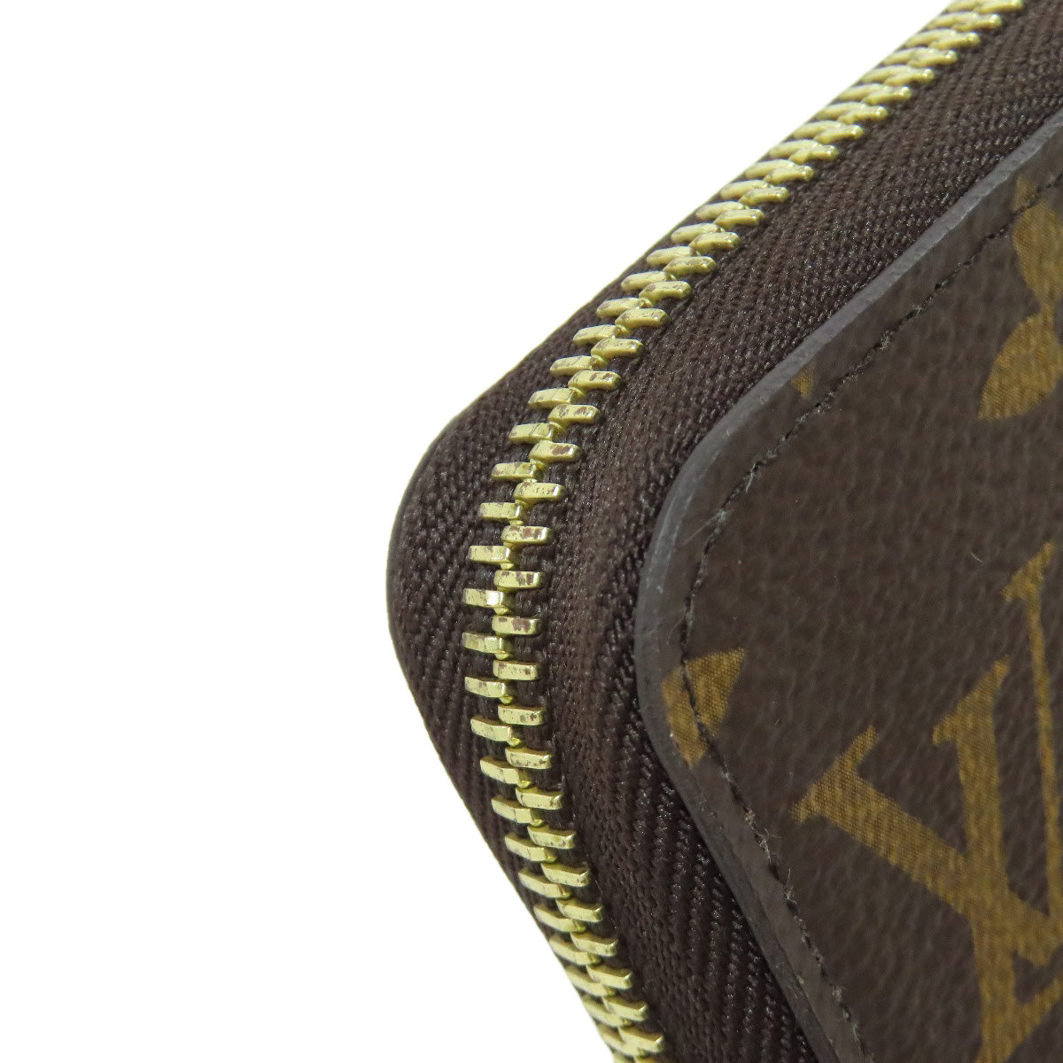 LOUIS VUITTON Long Wallet Purse M41894 Monogram canvas Brown Zippy wallet Women Used Authentic