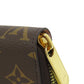 LOUIS VUITTON Long Wallet Purse M41894 Monogram canvas Brown Zippy wallet Women Used Authentic