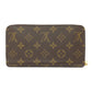 LOUIS VUITTON Long Wallet Purse M41894 Monogram canvas Brown Zippy wallet Women Used Authentic