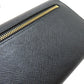 PRADA Long Wallet Purse leather black Safiano mens(Unisex) Used Authentic