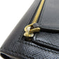 PRADA Long Wallet Purse leather black Safiano mens(Unisex) Used Authentic