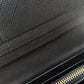 PRADA Long Wallet Purse leather black Safiano mens(Unisex) Used Authentic