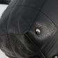 CHANEL Handbag Caviar Skin Black Silver CC