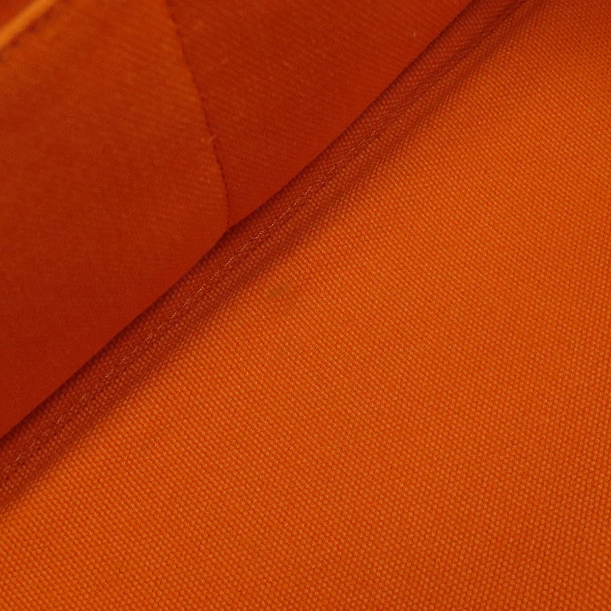 PRADA Handbag canvas Orange Canapa Women Used Authentic
