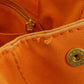 PRADA Handbag canvas Orange Canapa Women Used Authentic