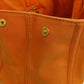 PRADA Handbag canvas Orange Canapa Women Used Authentic