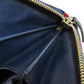 GUCCI Long Wallet Purse 309705 leather Navy Interlocking G Women Used Authentic