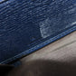 GUCCI Long Wallet Purse 309705 leather Navy Interlocking G Women Used Authentic
