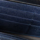 GUCCI Long Wallet Purse 309705 leather Navy Interlocking G Women Used Authentic