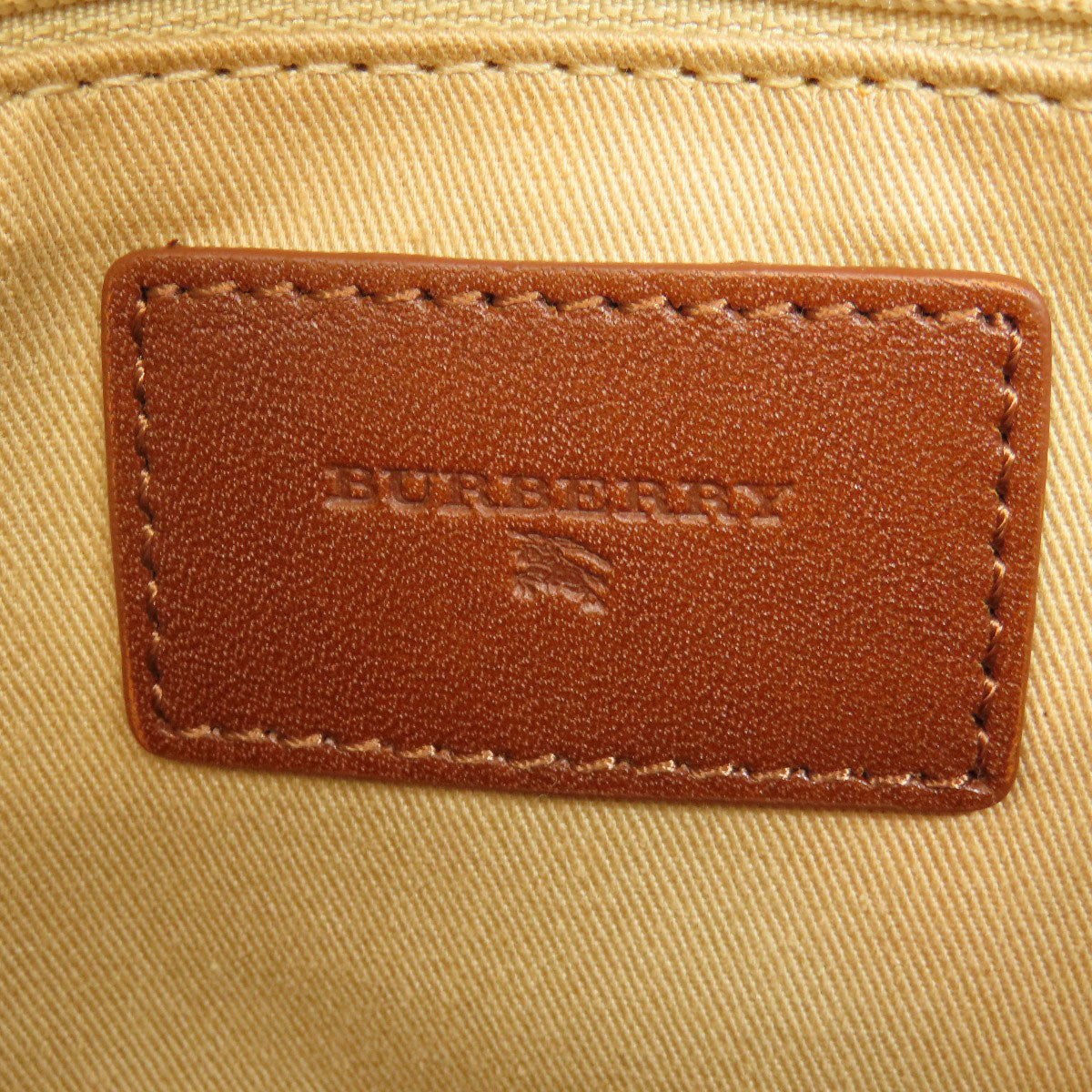 BURBERRY Tote Bag canvas Brown logo Women Used Authentic