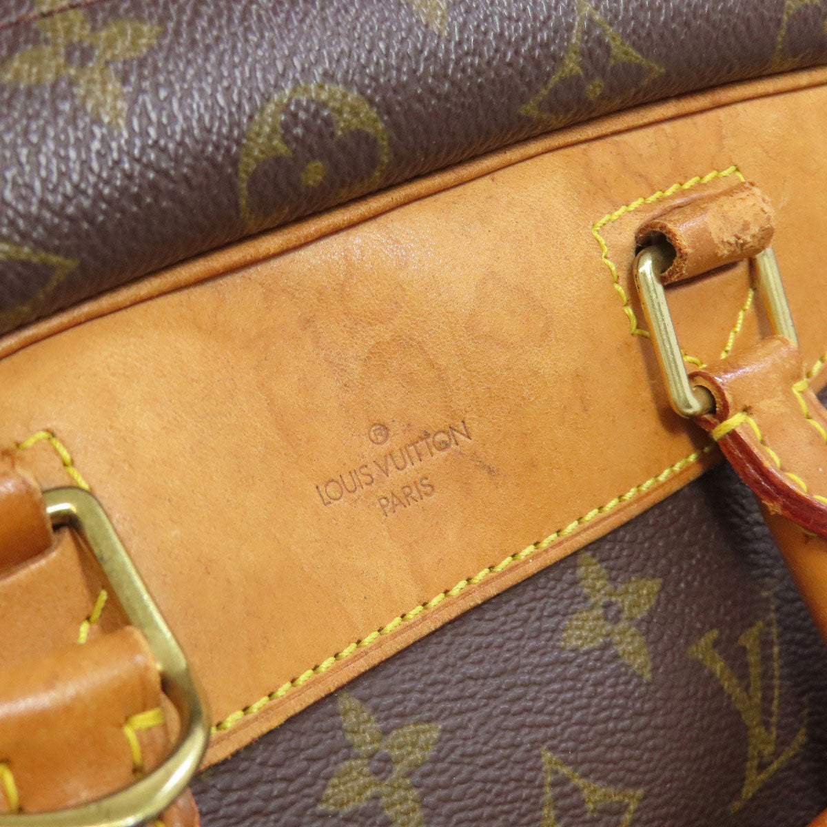 LOUIS VUITTON Handbag M47270 Monogram canvas Brown Deauville Women Used Authentic