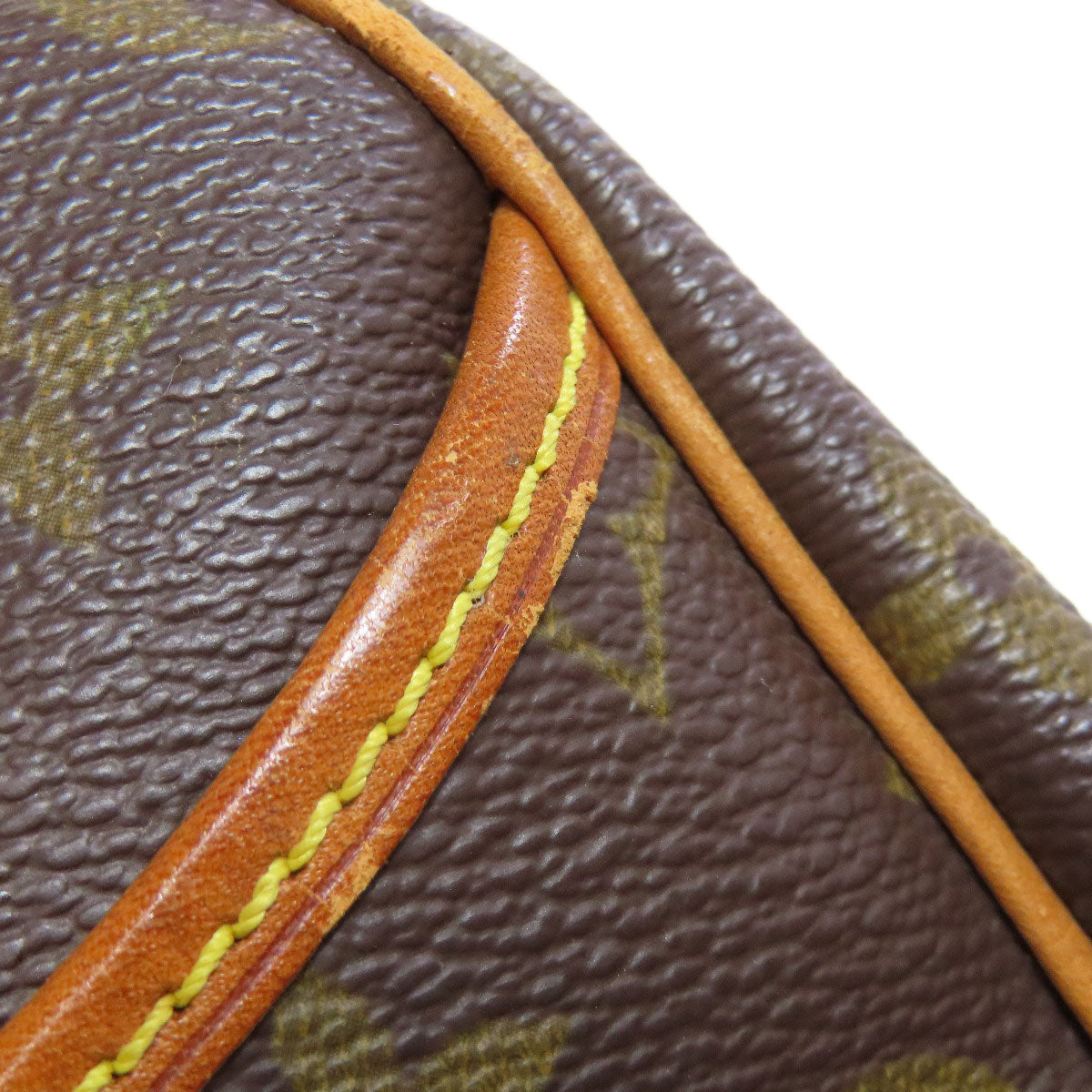 LOUIS VUITTON Handbag M47270 Monogram canvas Brown Deauville Women Used Authentic