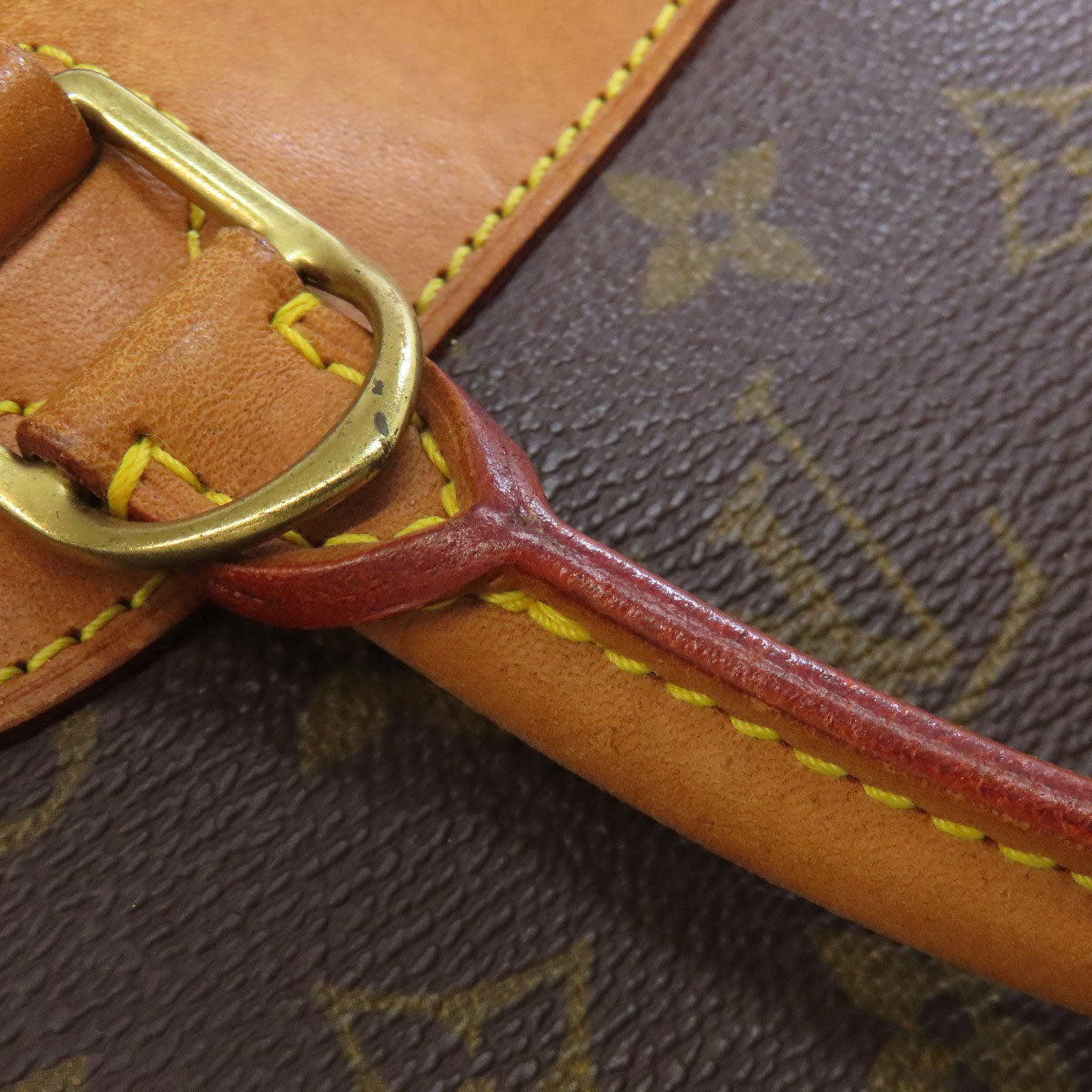 LOUIS VUITTON Handbag M47270 Monogram canvas Brown Deauville Women Used Authentic
