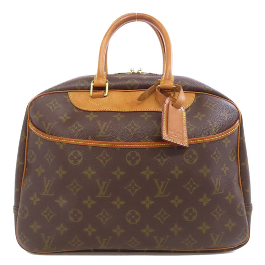 LOUIS VUITTON Handbag M47270 Monogram canvas Brown Deauville Women Used Authentic