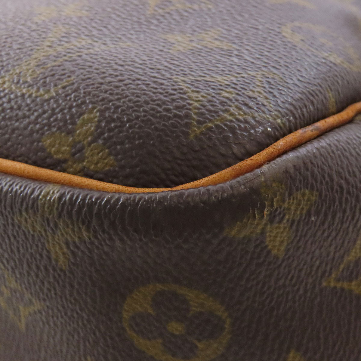 LOUIS VUITTON Handbag M47270 Monogram canvas Brown Deauville Women Used Authentic