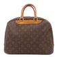 LOUIS VUITTON Handbag M47270 Monogram canvas Brown Deauville Women Used Authentic