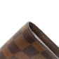 LOUIS VUITTON Long Wallet Purse N60017 Damier canvas Brown Portefeuille�EBrazza Former mens Used Authentic