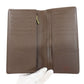LOUIS VUITTON Long Wallet Purse N60017 Damier canvas Brown Portefeuille�EBrazza Former mens Used Authentic
