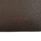 LOUIS VUITTON Long Wallet Purse N60017 Damier canvas Brown Portefeuille�EBrazza Former mens Used Authentic