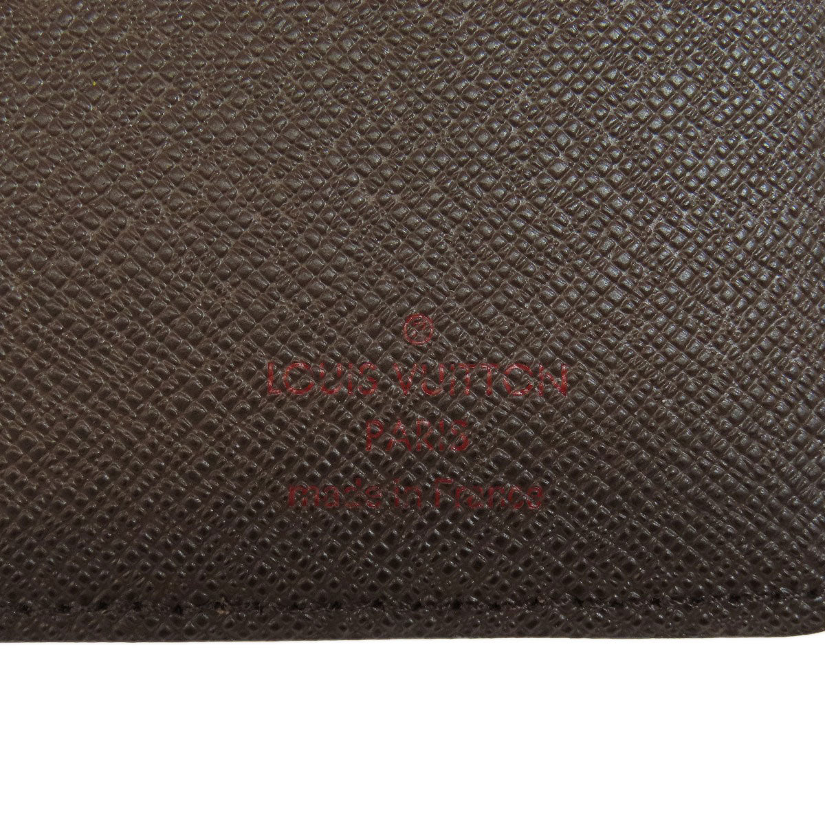 LOUIS VUITTON Long Wallet Purse N60017 Damier canvas Brown Portefeuille�EBrazza Former mens Used Authentic