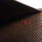 LOUIS VUITTON Long Wallet Purse N60017 Damier canvas Brown Portefeuille�EBrazza Former mens Used Authentic