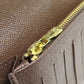 LOUIS VUITTON Long Wallet Purse N60017 Damier canvas Brown Portefeuille�EBrazza Former mens Used Authentic