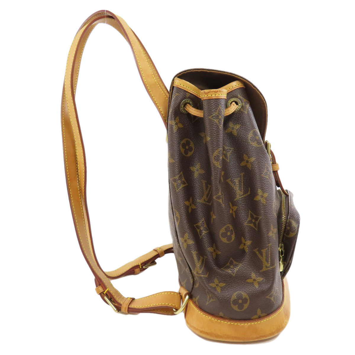 LOUIS VUITTON Backpack M51136 Monogram canvas Brown MontsourisMedium Women Used Authentic