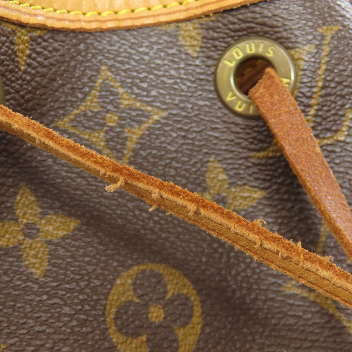 LOUIS VUITTON Backpack M51136 Monogram canvas Brown MontsourisMedium Women Used Authentic