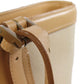 BURBERRY Tote Bag canvas beige logo Women Used Authentic