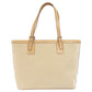 BURBERRY Tote Bag canvas beige logo Women Used Authentic