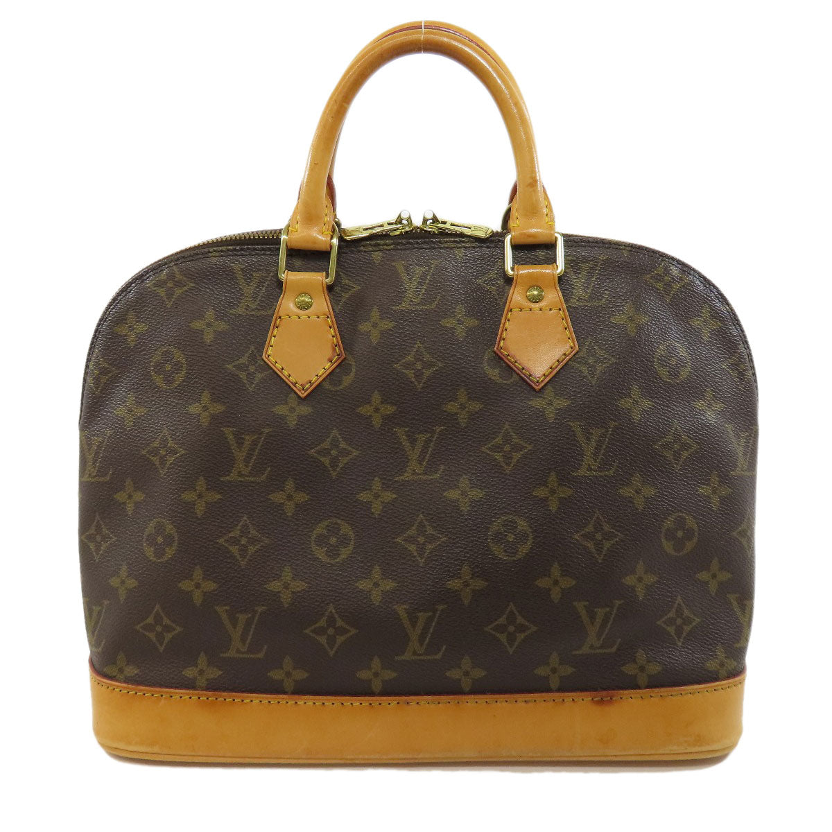 LOUIS VUITTON Handbag M51130 Monogram canvas Brown Alma Women Used Authentic