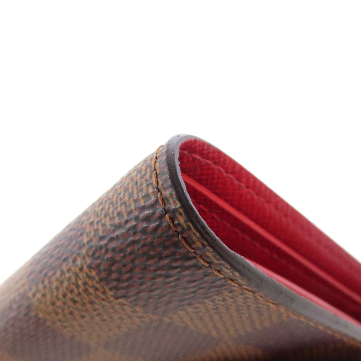 LOUIS VUITTON Bifold Wallet N41659 Damier canvas Brown Portefeuille Victorine Women Used Authentic