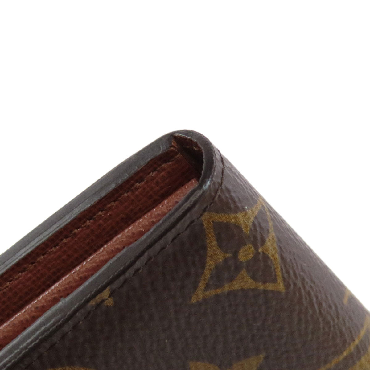 LOUIS VUITTON Long Wallet Purse M60531 Monogram canvas Brown Portefeuille Sara Women Used Authentic