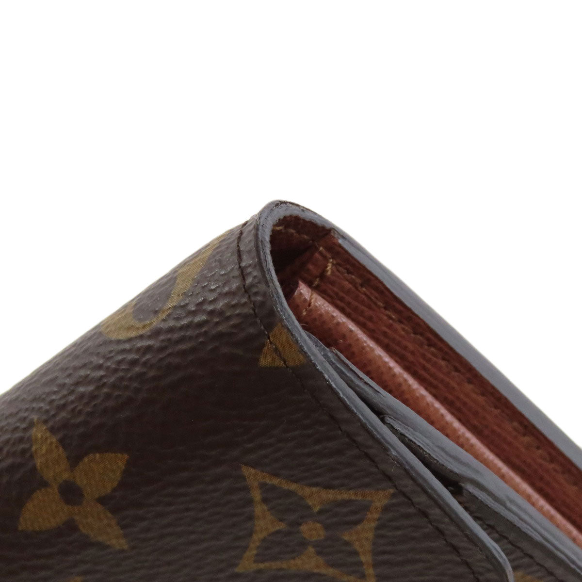 LOUIS VUITTON Long Wallet Purse M60531 Monogram canvas Brown Portefeuille Sara Women Used Authentic