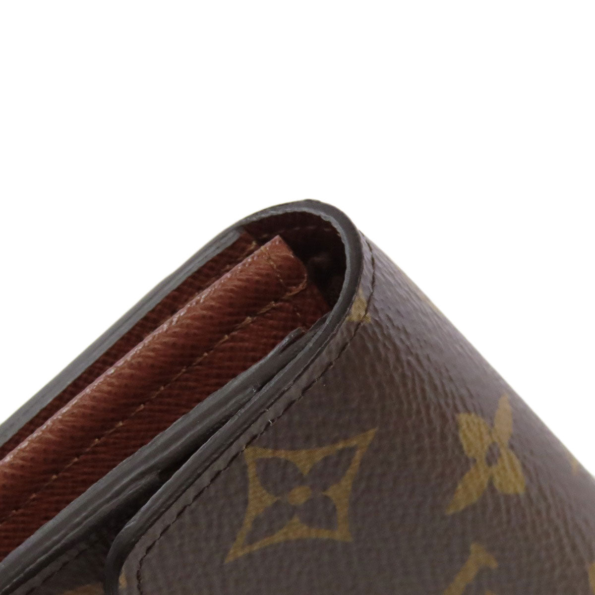 LOUIS VUITTON Long Wallet Purse M60531 Monogram canvas Brown Portefeuille Sara Women Used Authentic