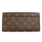 LOUIS VUITTON Long Wallet Purse M60531 Monogram canvas Brown Portefeuille Sara Women Used Authentic