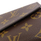 LOUIS VUITTON Long Wallet Purse M60531 Monogram canvas Brown Portefeuille Sara Women Used Authentic