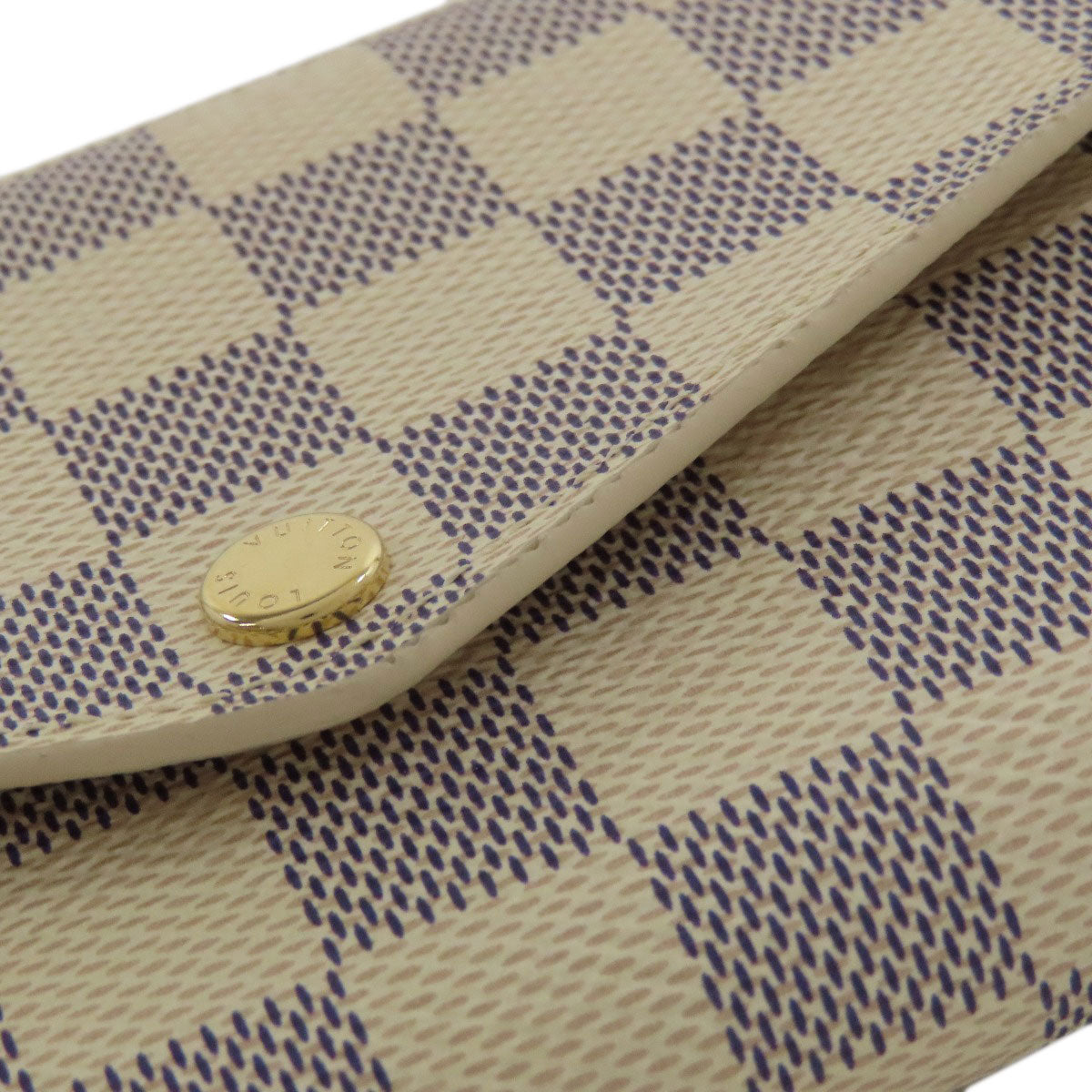 LOUIS VUITTON Long Wallet Purse N63208 Damier canvas white Portefeuille Sara