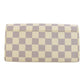 LOUIS VUITTON Long Wallet Purse N63208 Damier canvas white Portefeuille Sara
