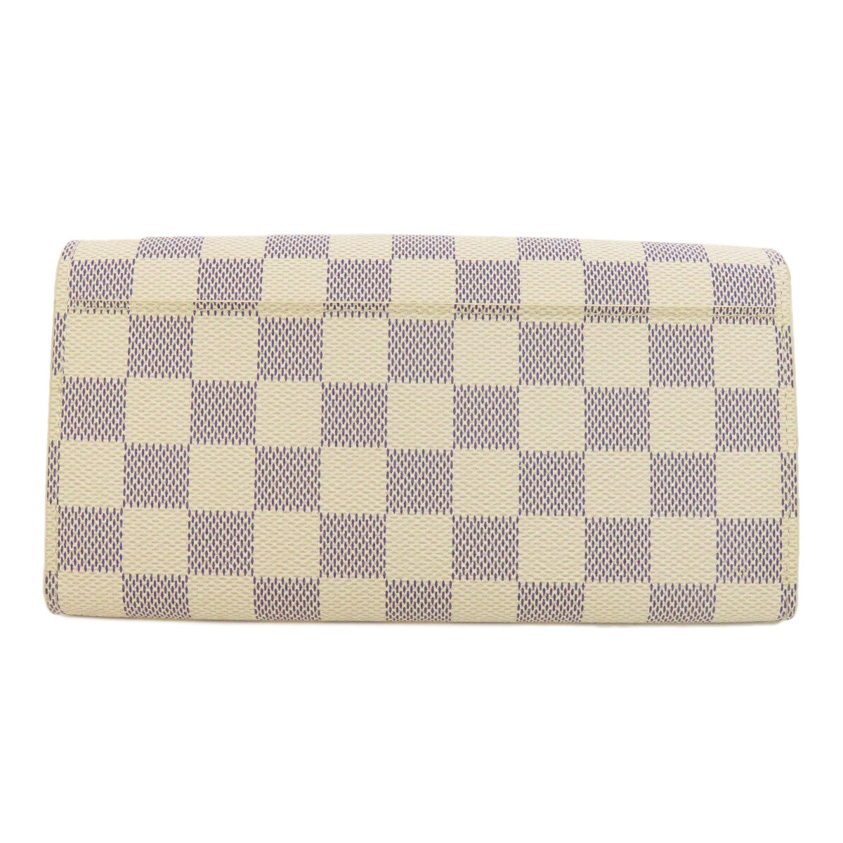 LOUIS VUITTON Long Wallet Purse N63208 Damier canvas white Portefeuille Sara