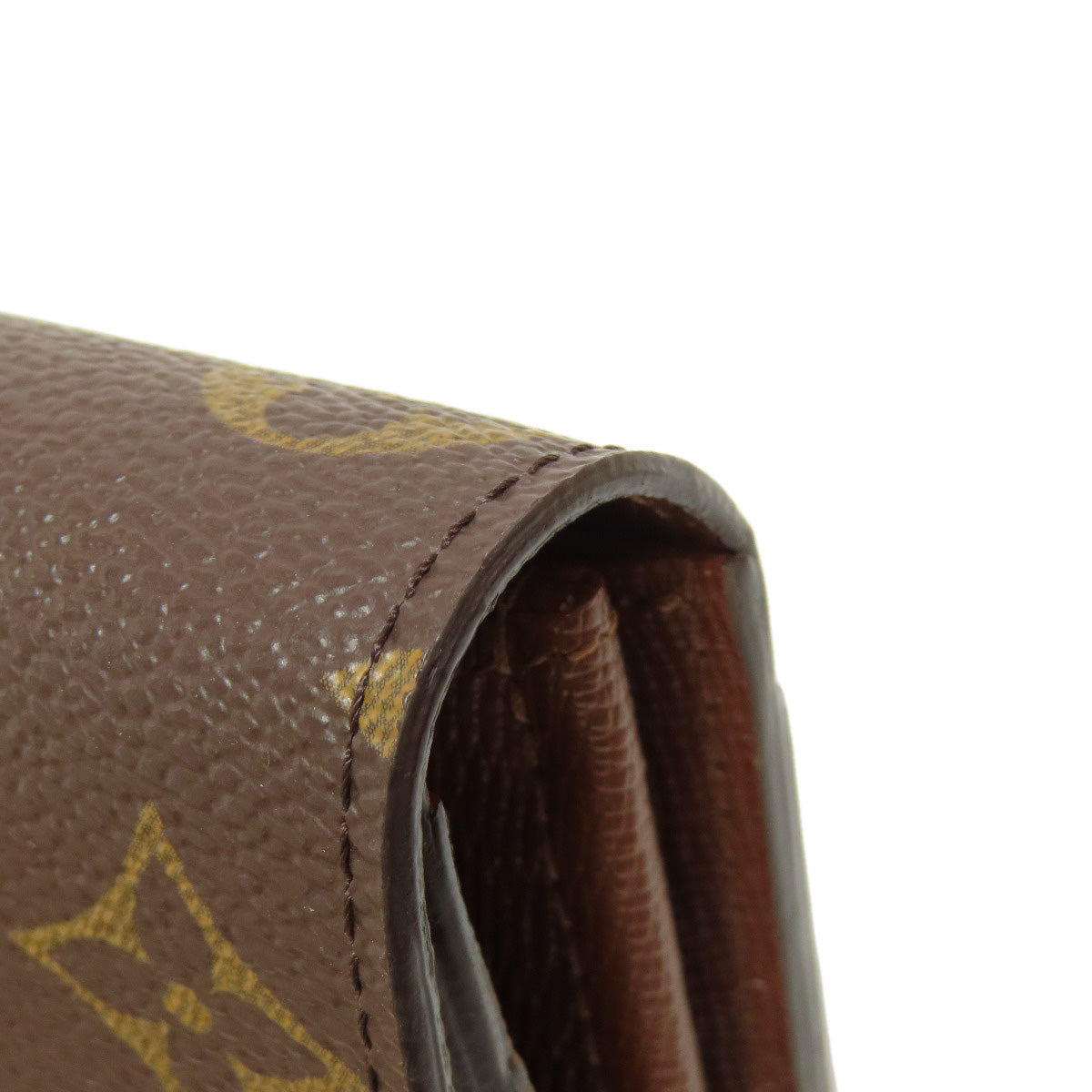 LOUIS VUITTON Long Wallet Purse M60531 Monogram canvas Brown Portefeuille Sarah Women Used Authentic