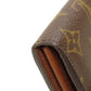 LOUIS VUITTON Long Wallet Purse M60531 Monogram canvas Brown Portefeuille Sarah Women Used Authentic