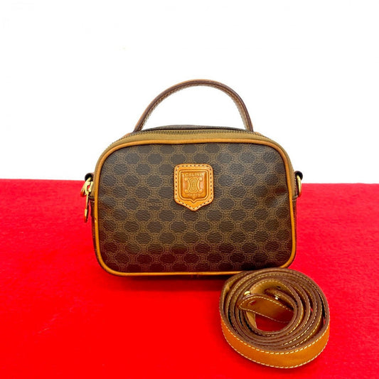 CELINE Shoulder Bag leather Brown