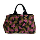 PRADA Tote Bag canvas pink Canapa