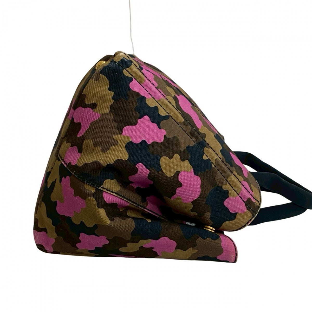 PRADA Tote Bag canvas pink Canapa
