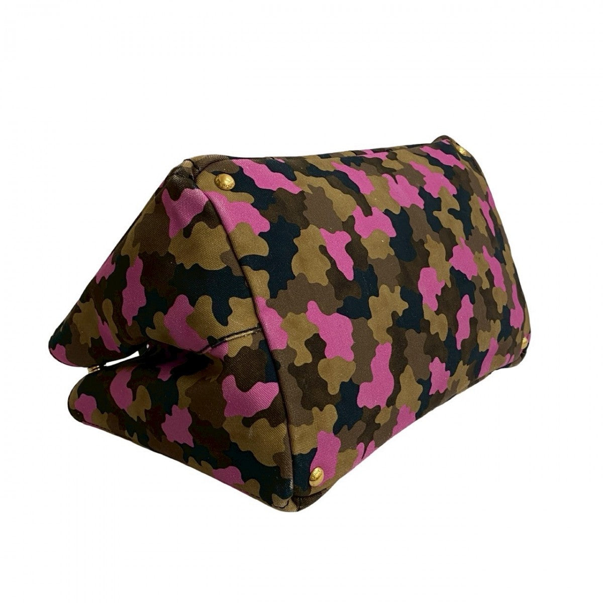 PRADA Tote Bag canvas pink Canapa