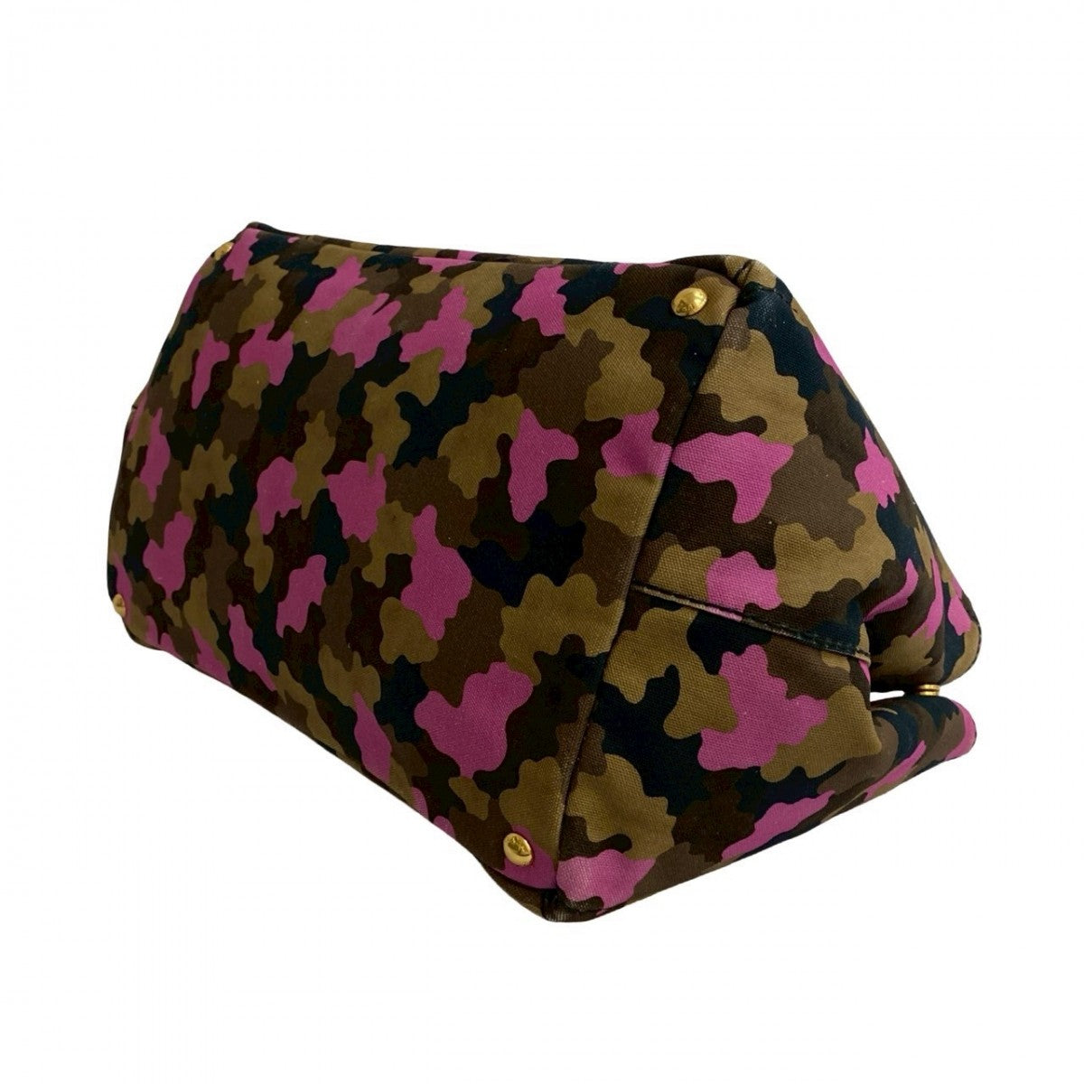 PRADA Tote Bag canvas pink Canapa