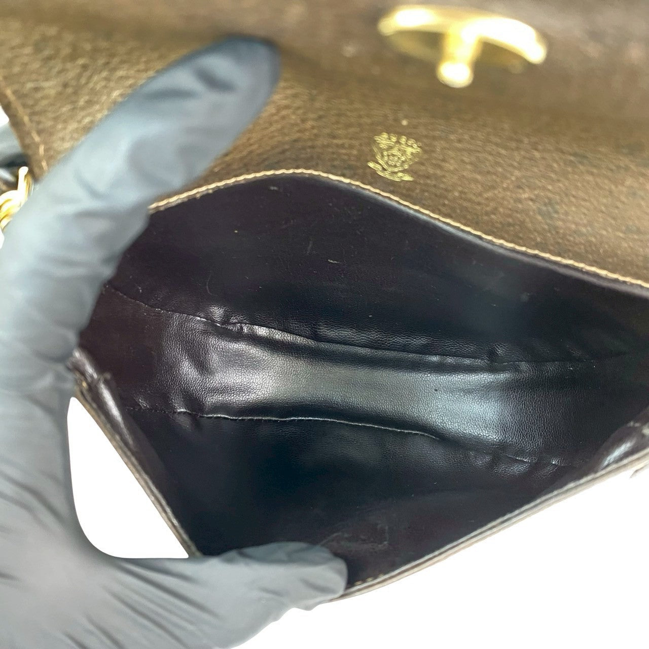 GUCCI Shoulder Bag leather Brown Sherry line